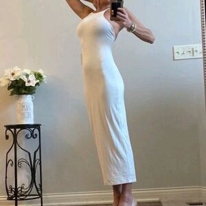 Good American NWT Good Touch Bodycon Midi Dress M in Ivory